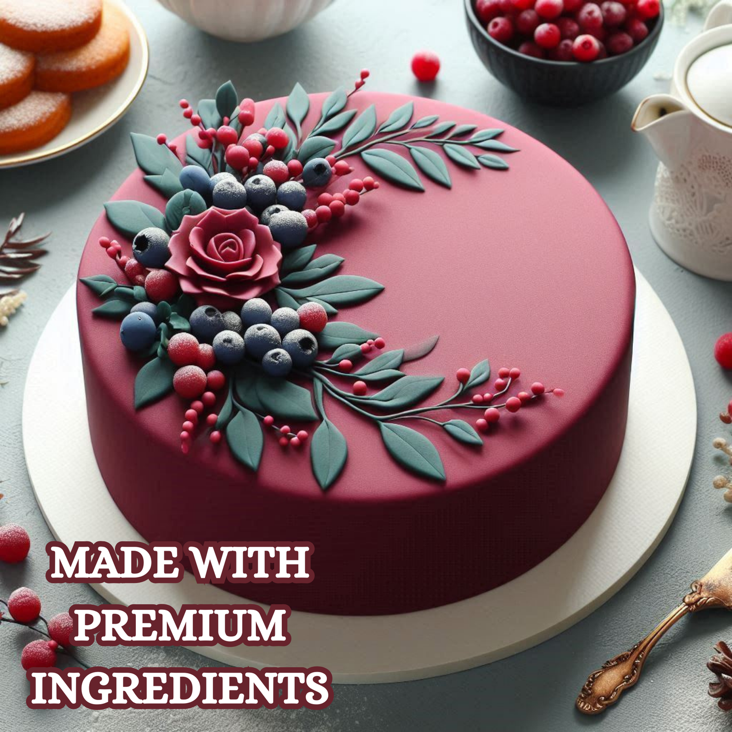 Burgundy Fondant | Edible Sugarpaste 1 Kg