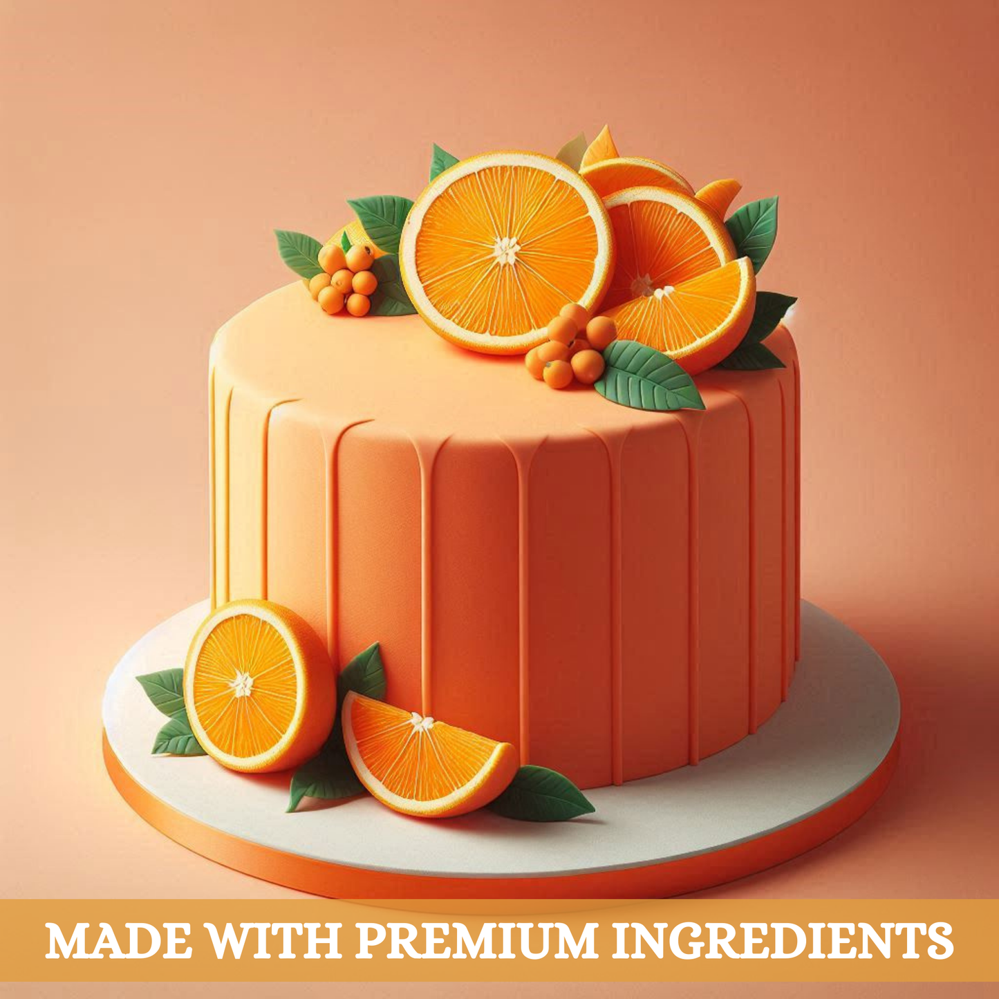 Citrus Orange Fondant | Edible Sugarpaste 250 Gm