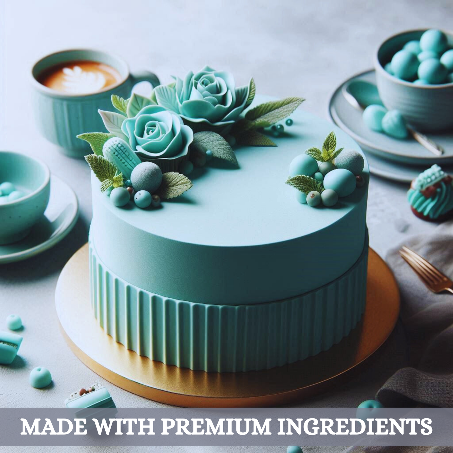 Teal Fondant | Edible Sugarpaste 250 Gm