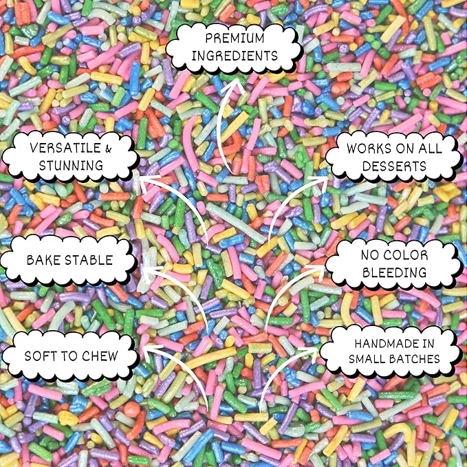Rainbow Sprinkles for Decoration 11 | 120 g