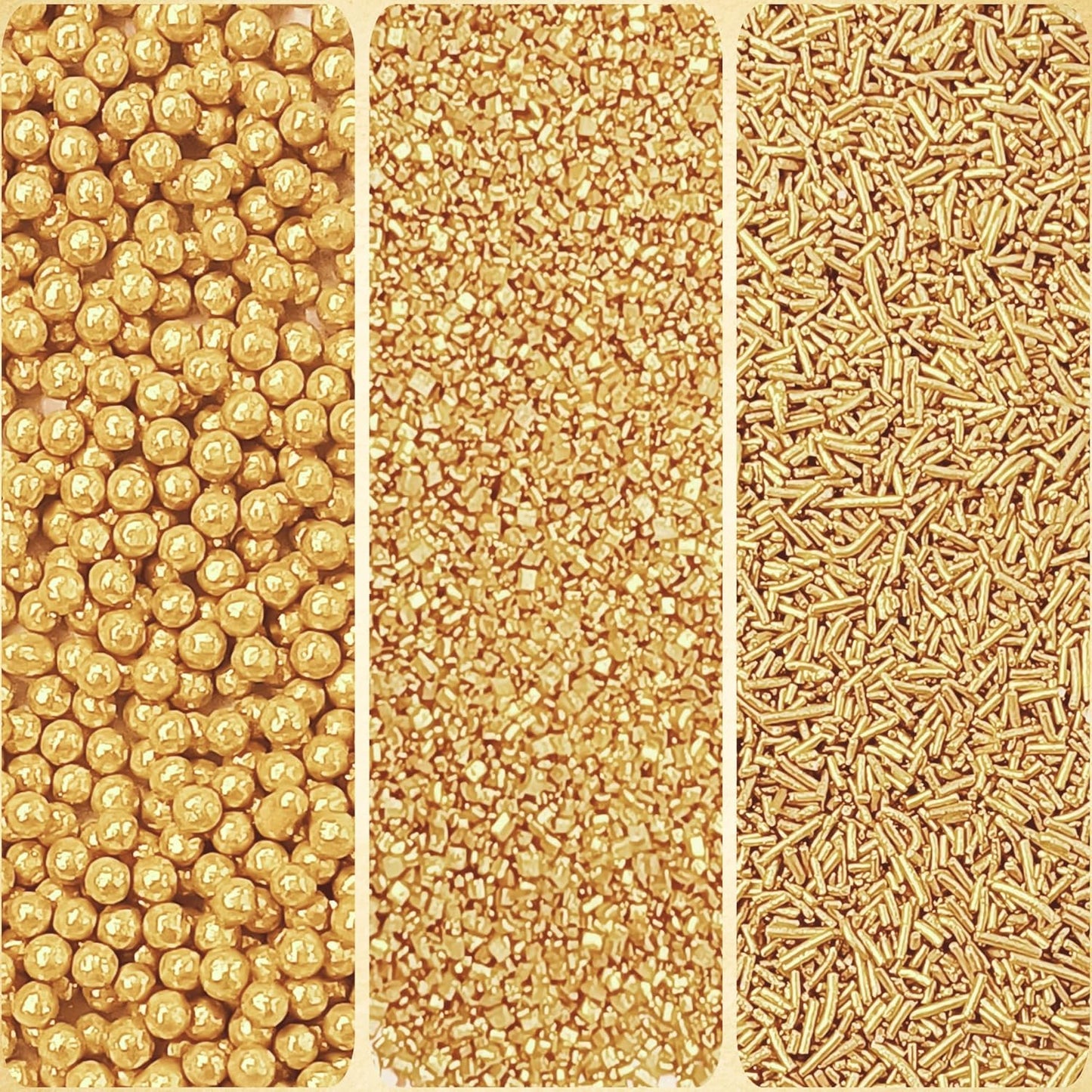 Sprinkles for Cakes & Cupcakes Decoration | USP-17(CH Gold)