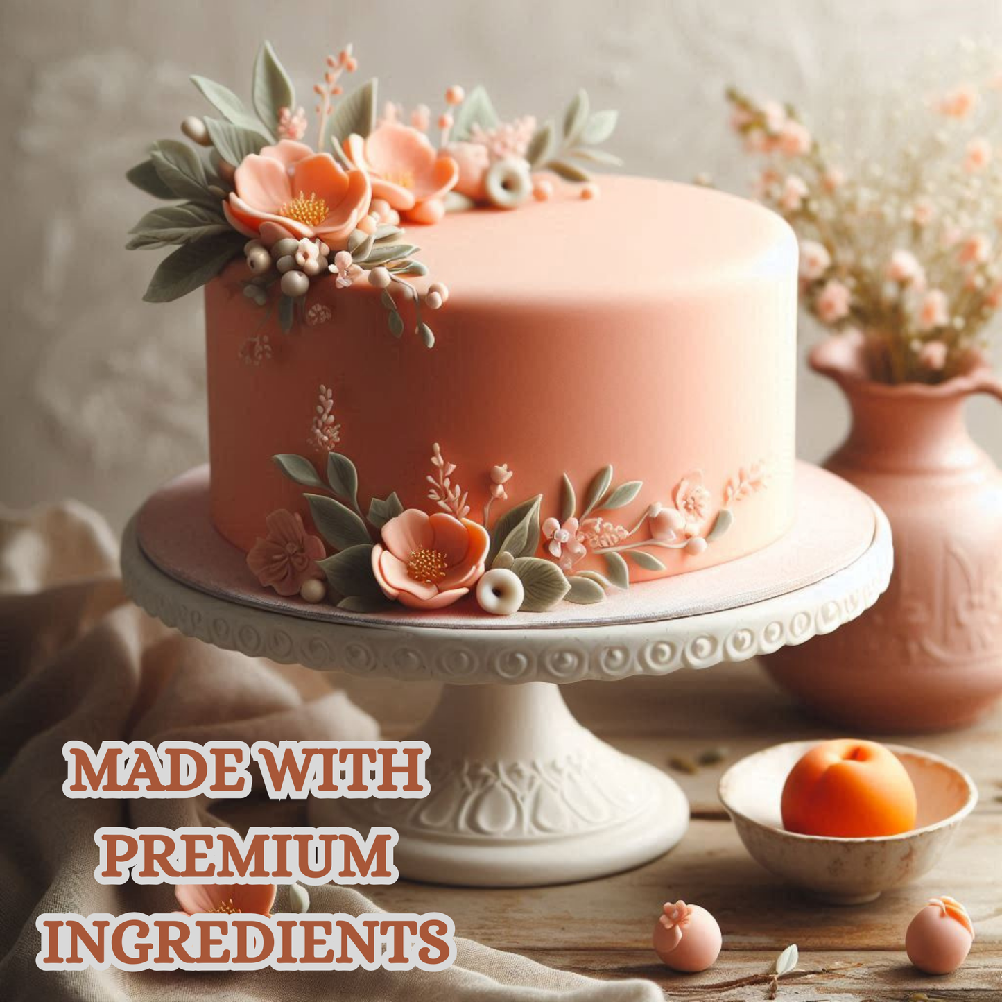 Peach Fondant | Edible Sugarpaste 1 Kg