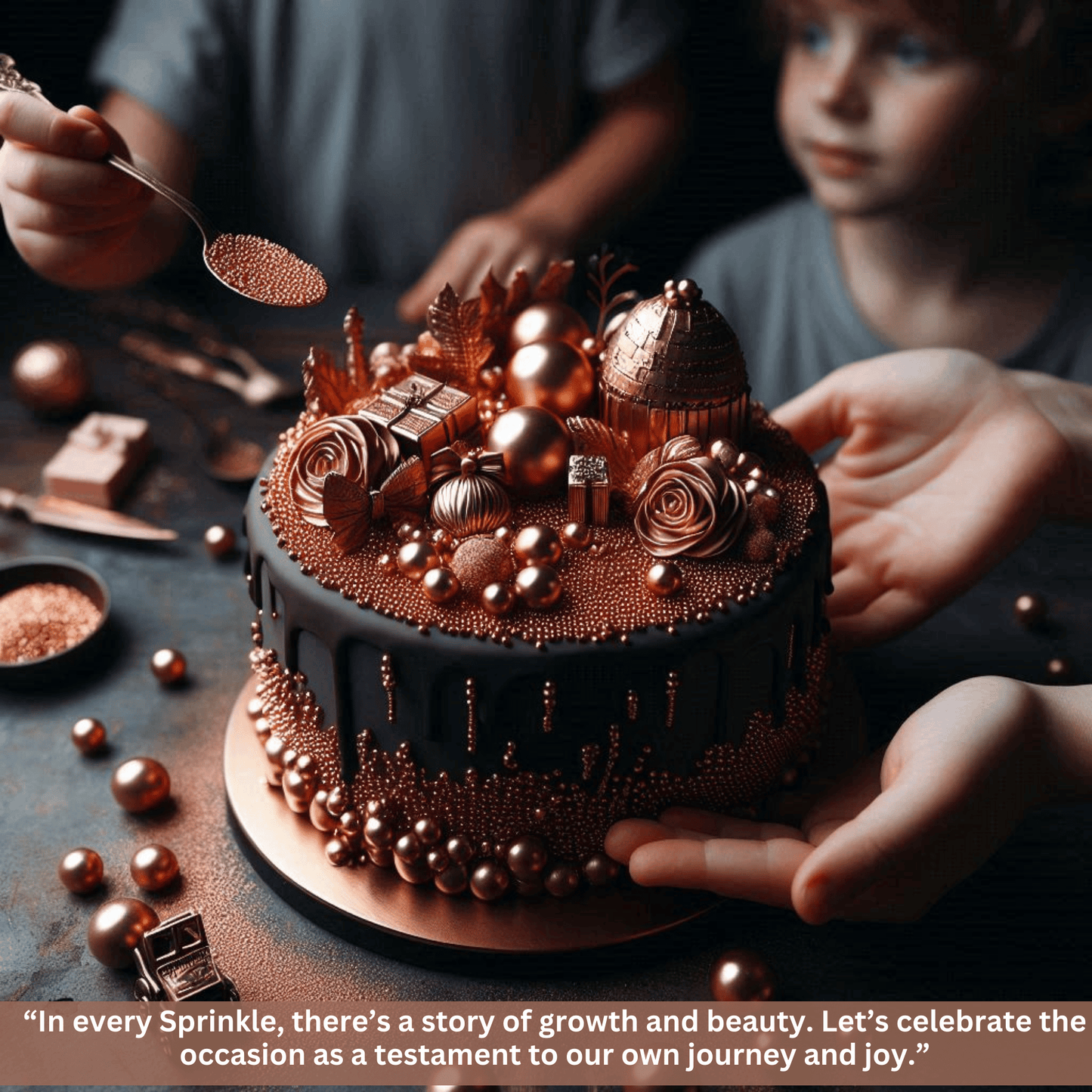 Sprinkles for Cakes & Cupcakes Decoration | USP-21(Bronze)