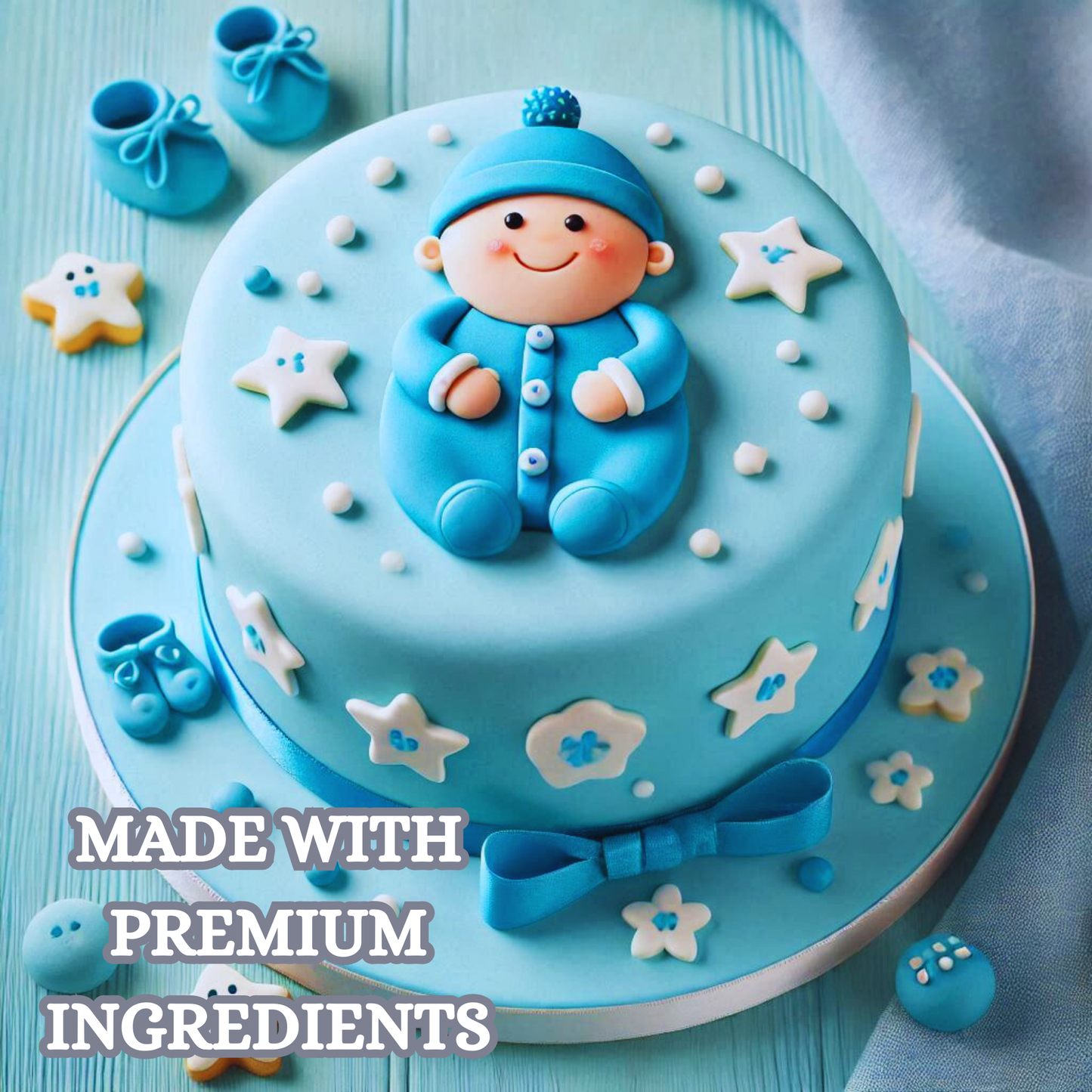 Baby Blue Fondant | Edible Sugarpaste 1 Kg