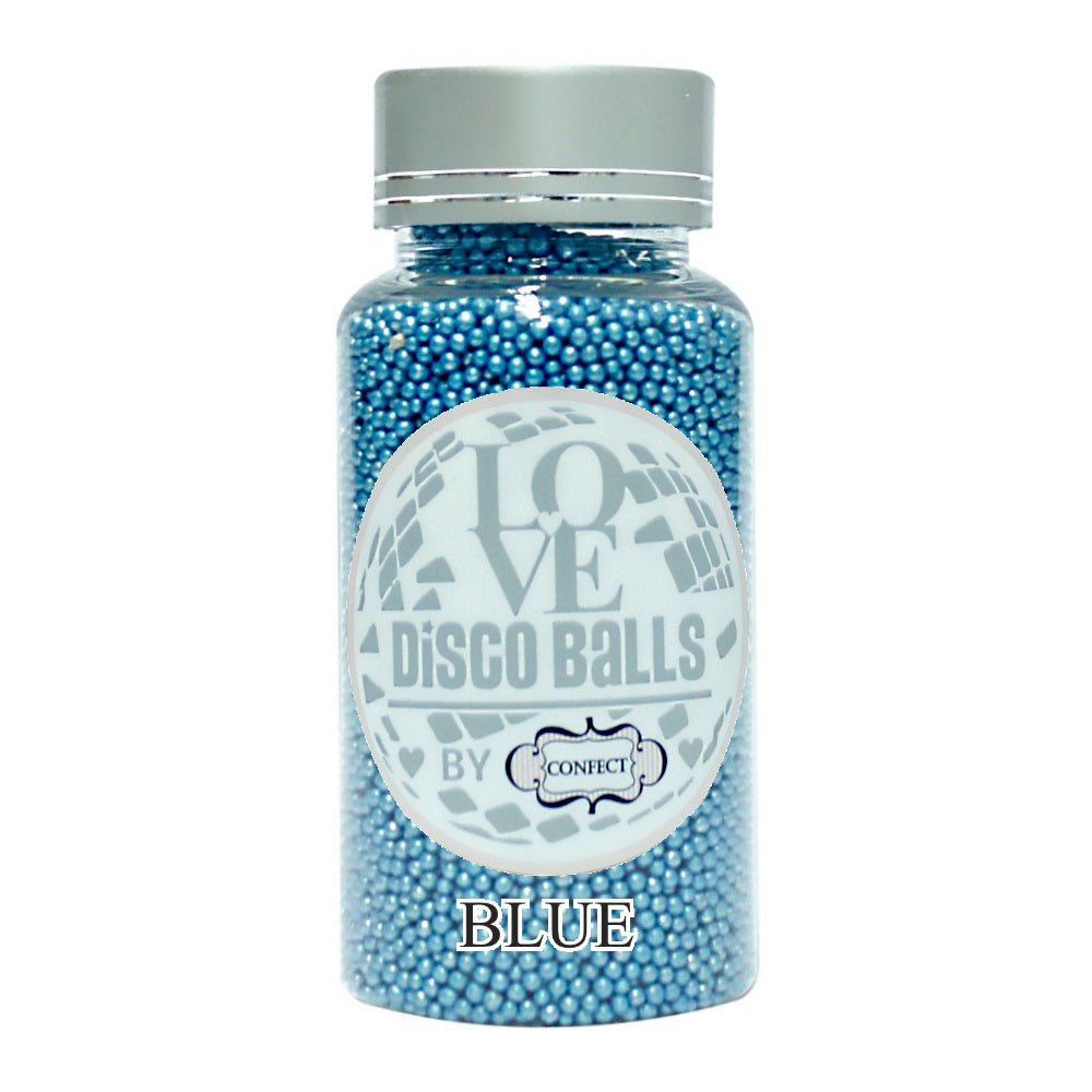 Confect Blue Disco Balls Sprinkles 2 MM 1 Kg