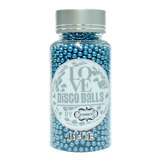 Confect Blue Disco Balls Sprinkles 3 MM 120 Gms
