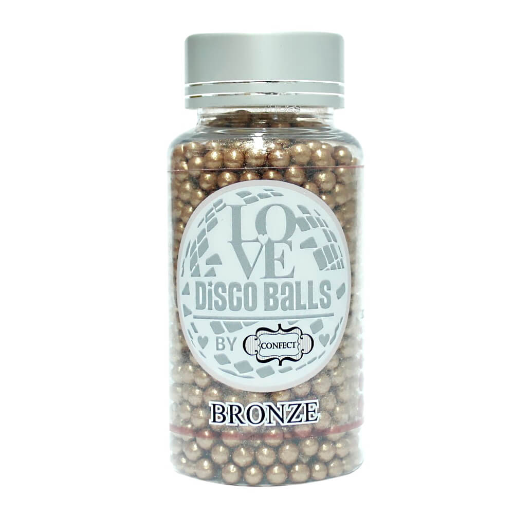 Confect Bronze Disco Balls Sprinkles 6 MM 1 Kg