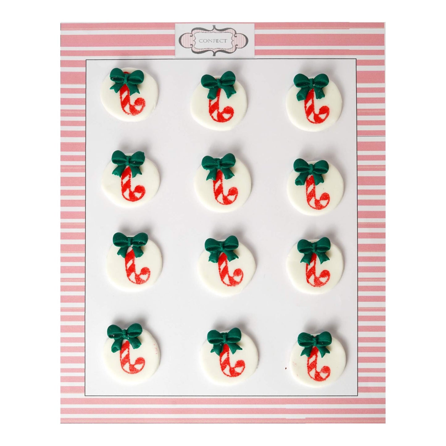 Confect Christmas Candy Cane Red & Green CC 25 60 gms