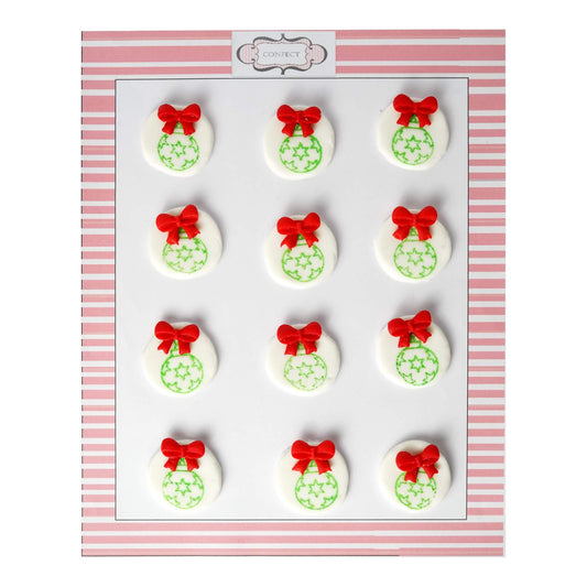 Christmas Bauble Green & Red 28 60 gms