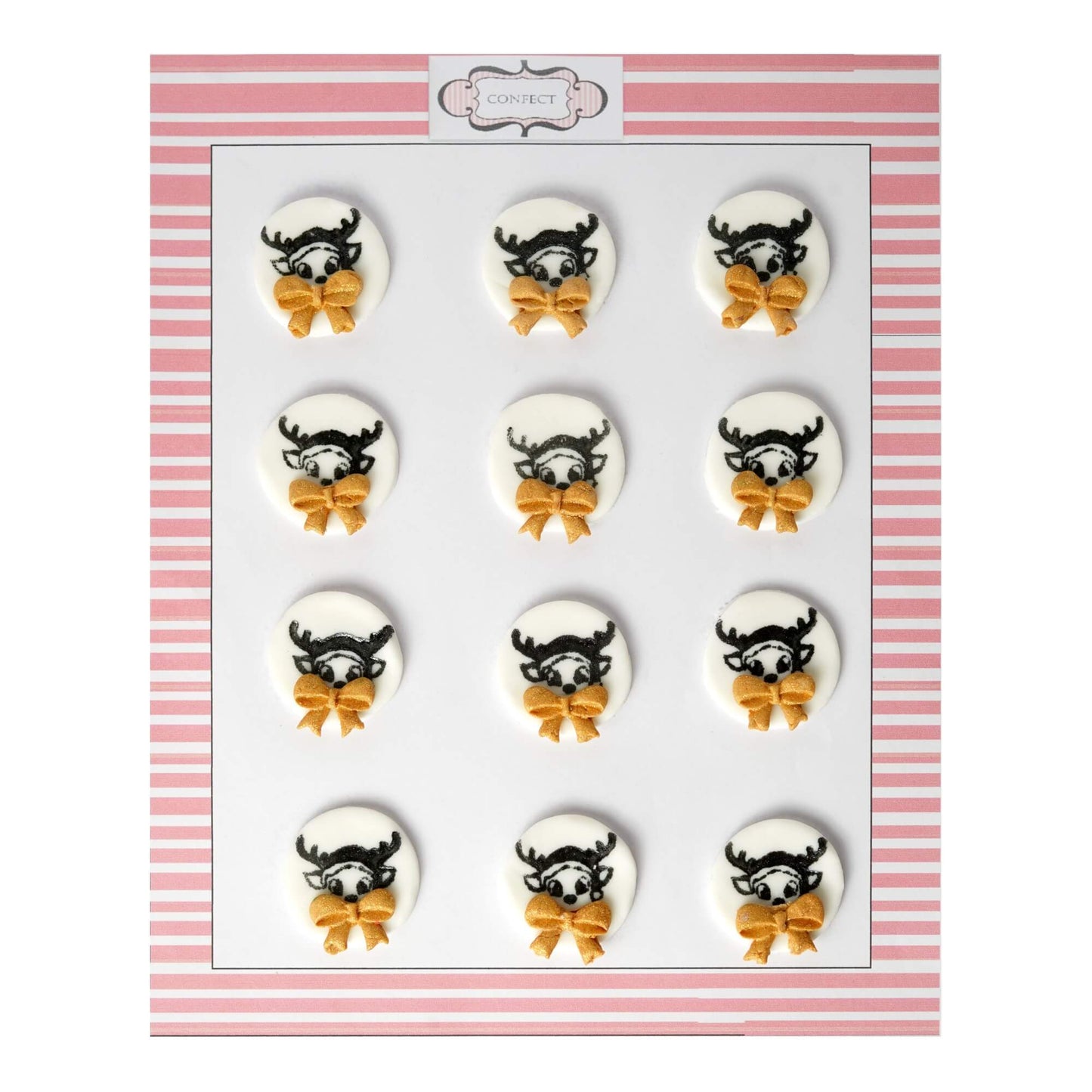 Confect Christmas Reindeer Black & Gold CC 31 60 gms