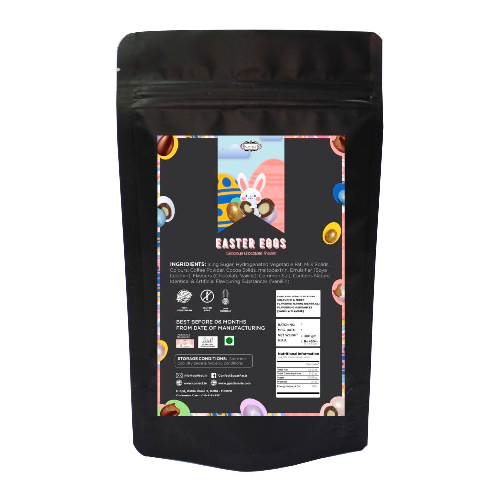 White | Edible Chocolate Eggs 300 Gm