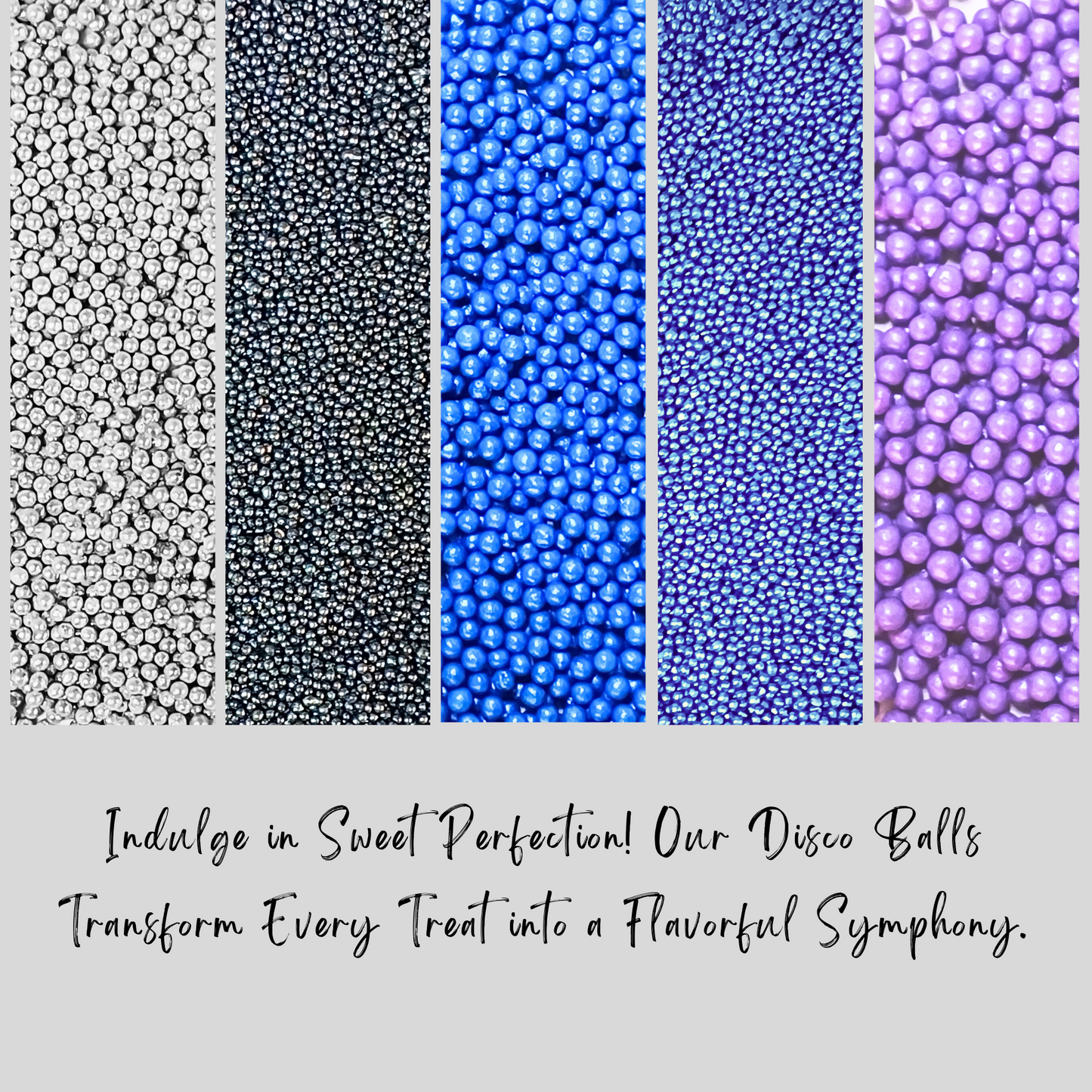 Confect Sea Disco Balls Assorted Sprinkles (DB-04) - 100Gms