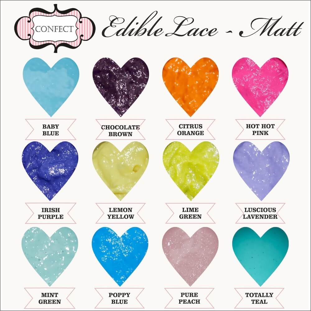 Confect Hot Hot Pink Edible Lace 100 Gms