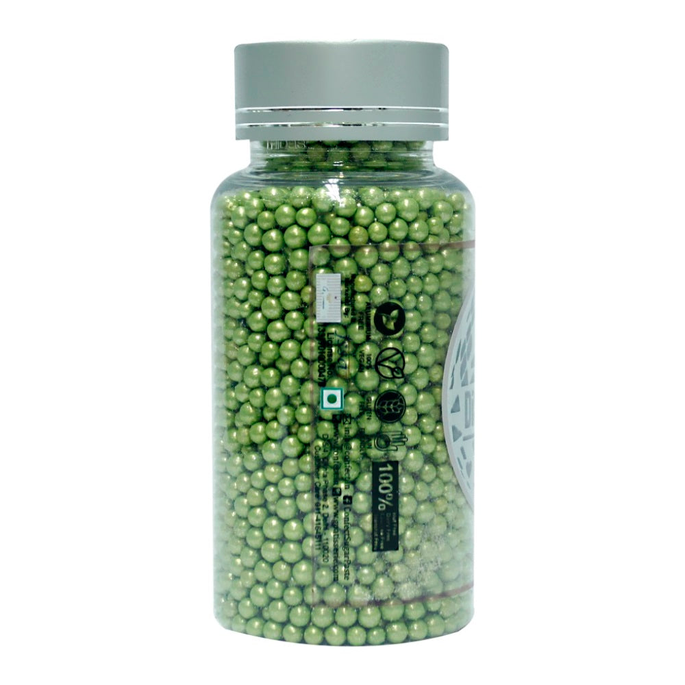 Confect Green Disco Balls Sprinkles 6 MM 1 Kg