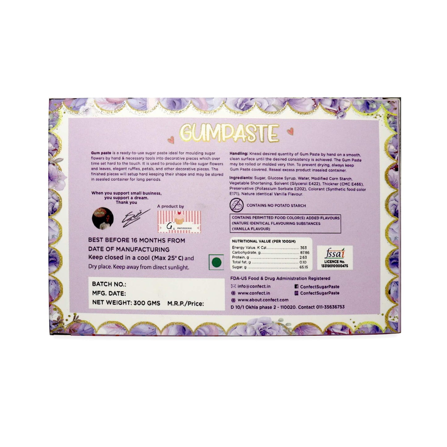 Gum Paste Multipack 2 300 gms