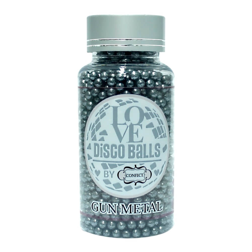 Confect Gun Metal Disco Balls Sprinkles 5 MM 1 Kg