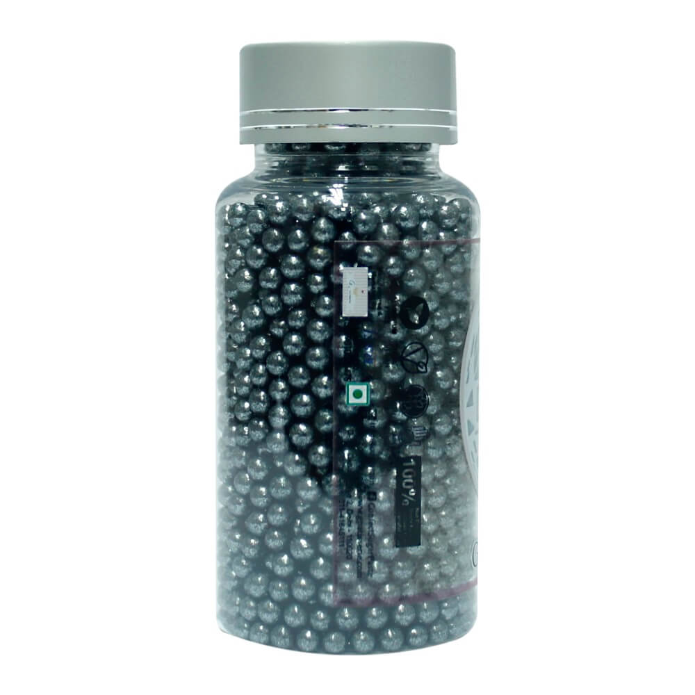 Confect Gun Metal Disco Balls Sprinkles 5 MM 1 Kg