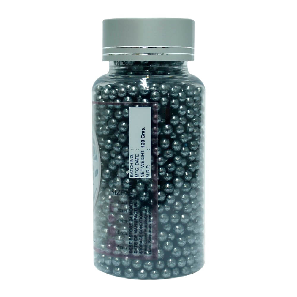 Confect Gun Metal Disco Balls Sprinkles 5 MM 1 Kg