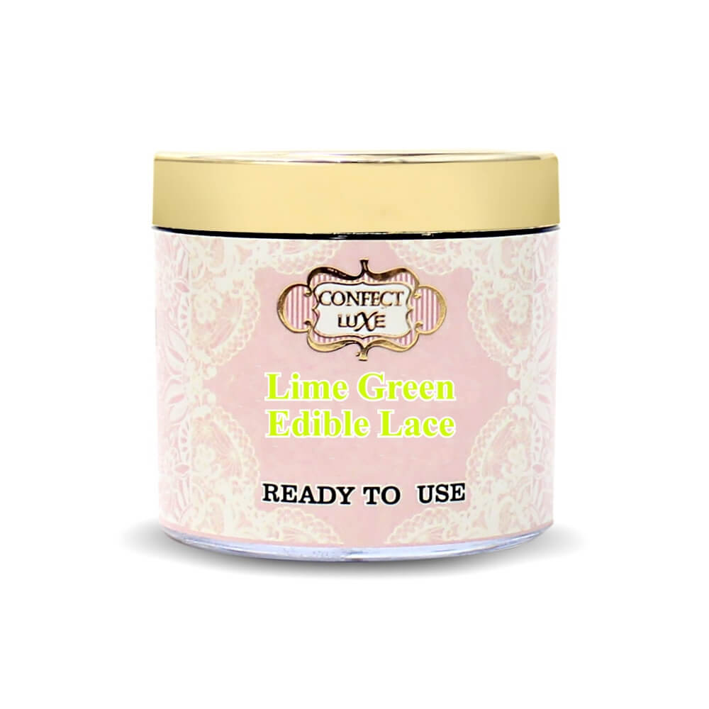Confect Lime Green Edible Lace 100 Gms