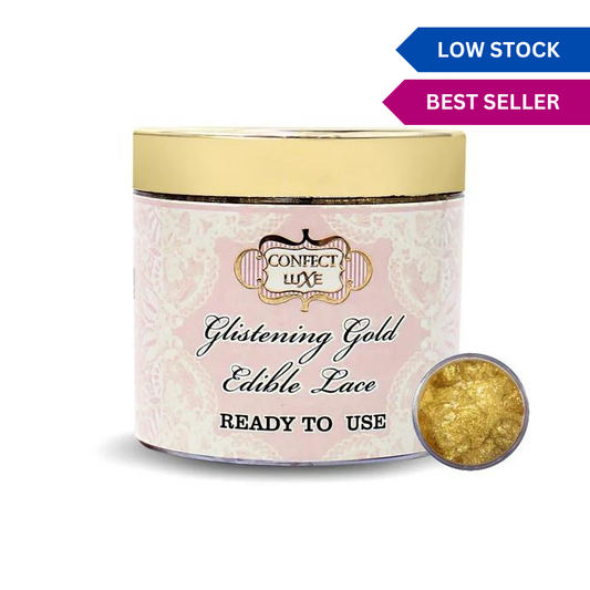 Glistening Gold Edible Lace 100 Gms