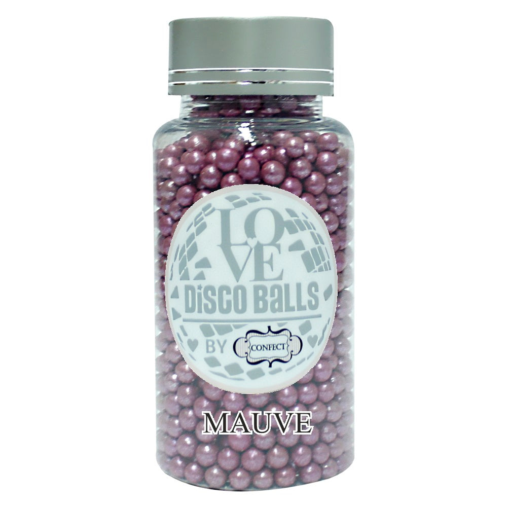 Confect Mauve Disco Balls Sprinkles 6 MM 1 Kg