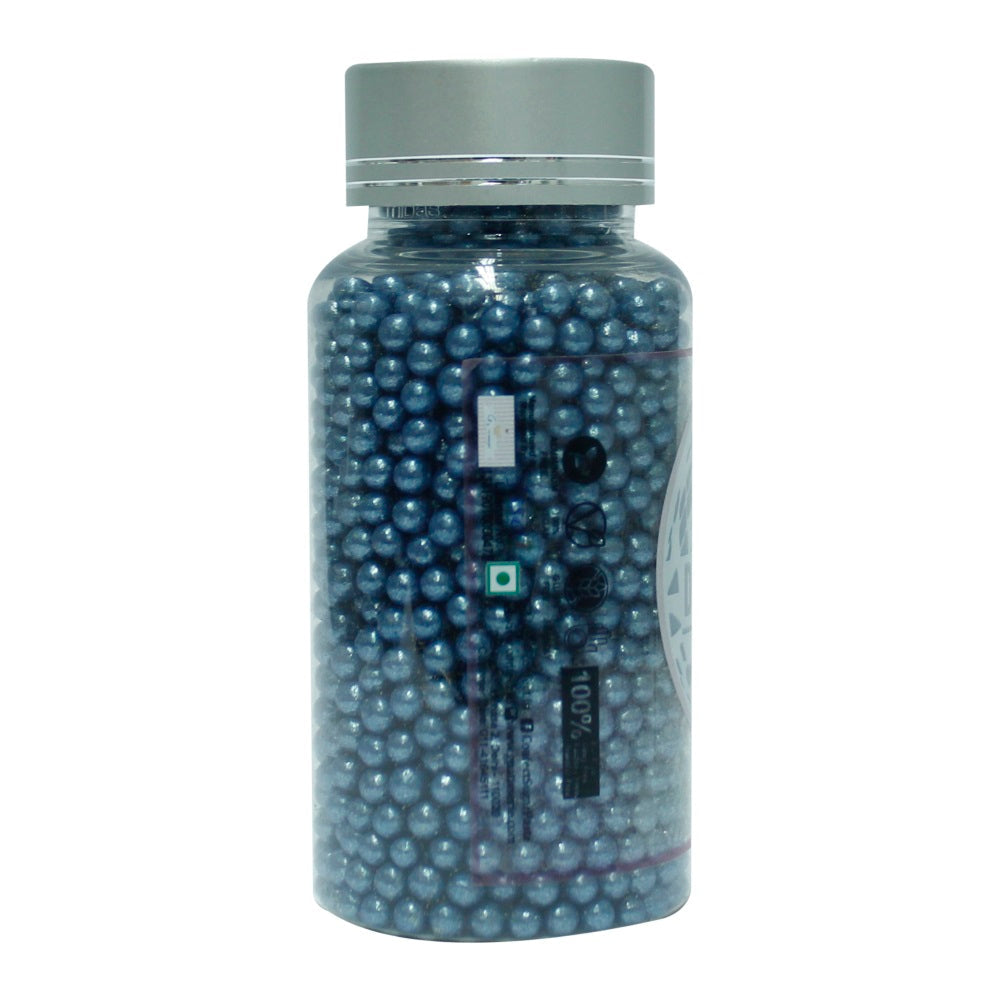 Confect Navy Blue Disco Balls Sprinkles 5 MM 120 Gms