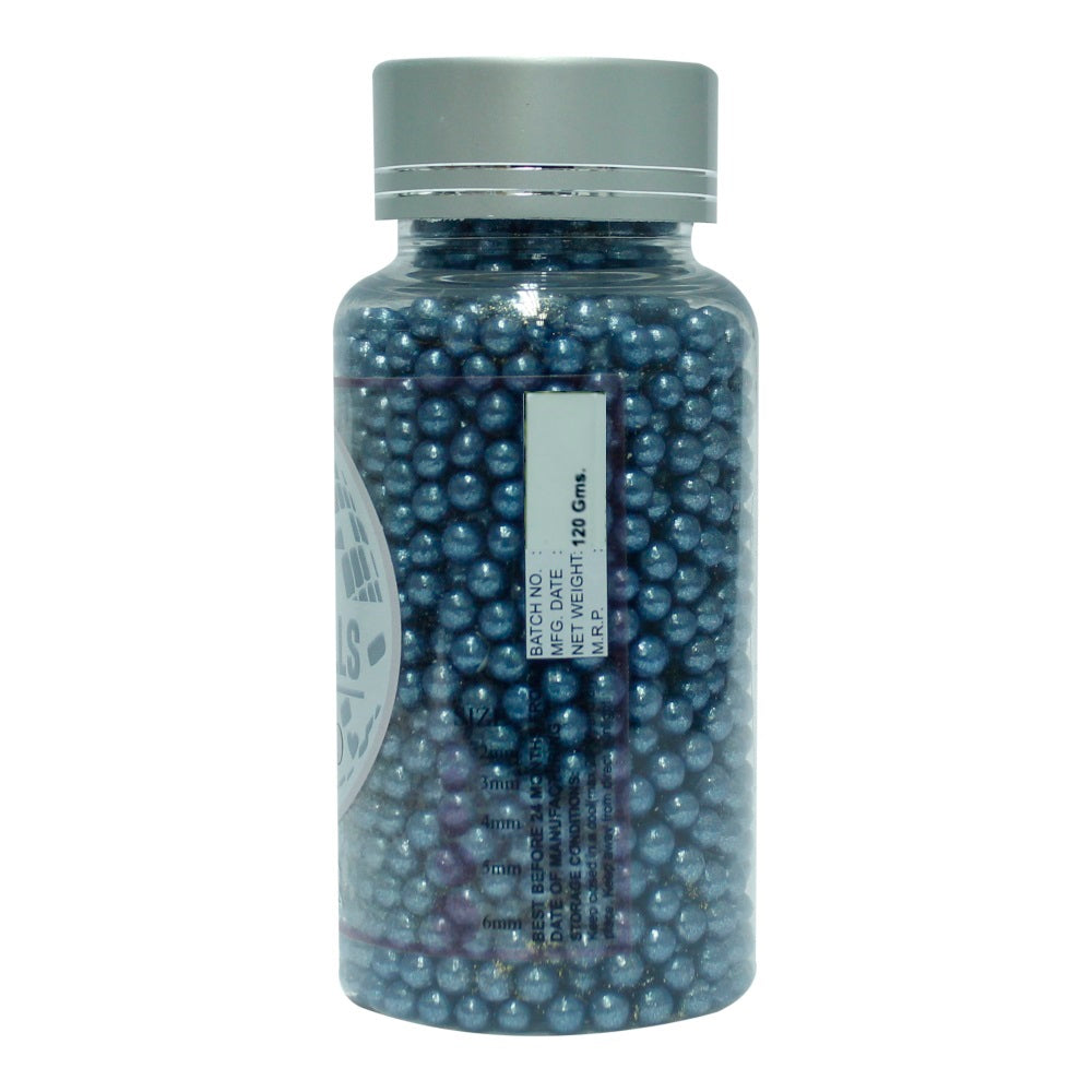 Confect Navy Blue Disco Balls Sprinkles 5 MM 120 Gms