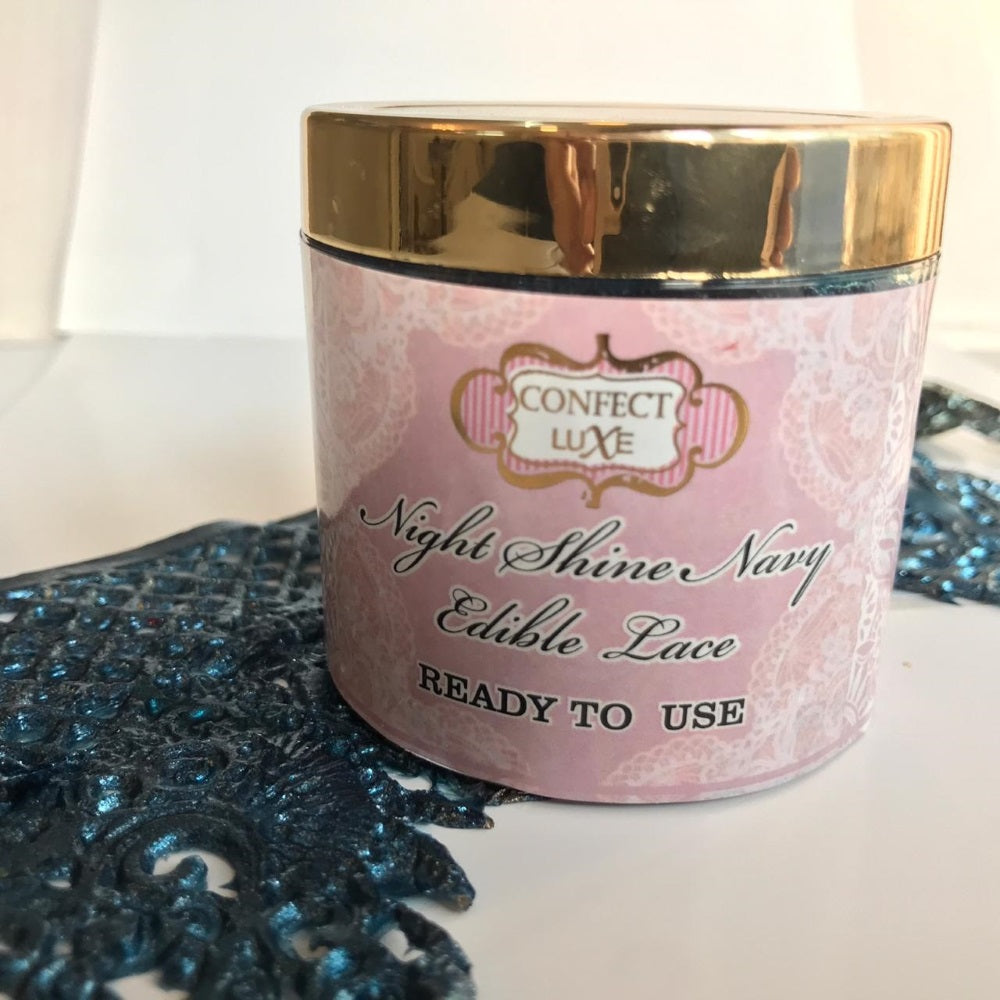 Night Shine Navy Edible Lace 2