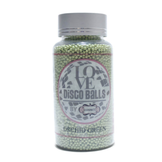 Confect Orchid Green Disco Balls Sprinkles 2 MM 120 Gms