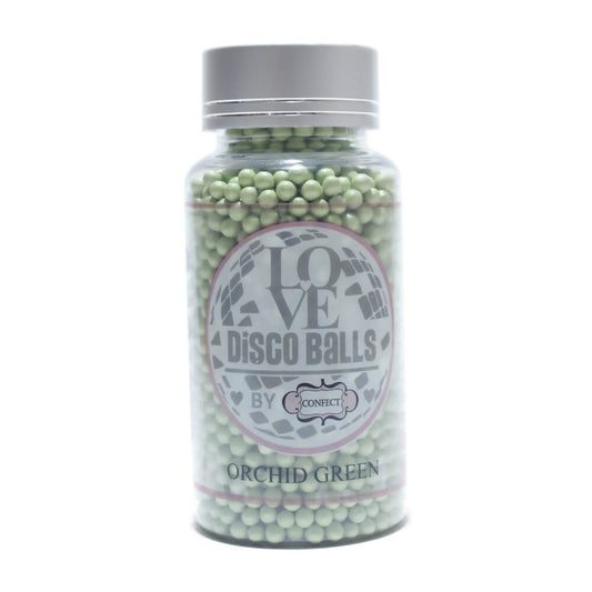 Confect Orchid Green Disco Balls Sprinkles 6 MM 120 Gms