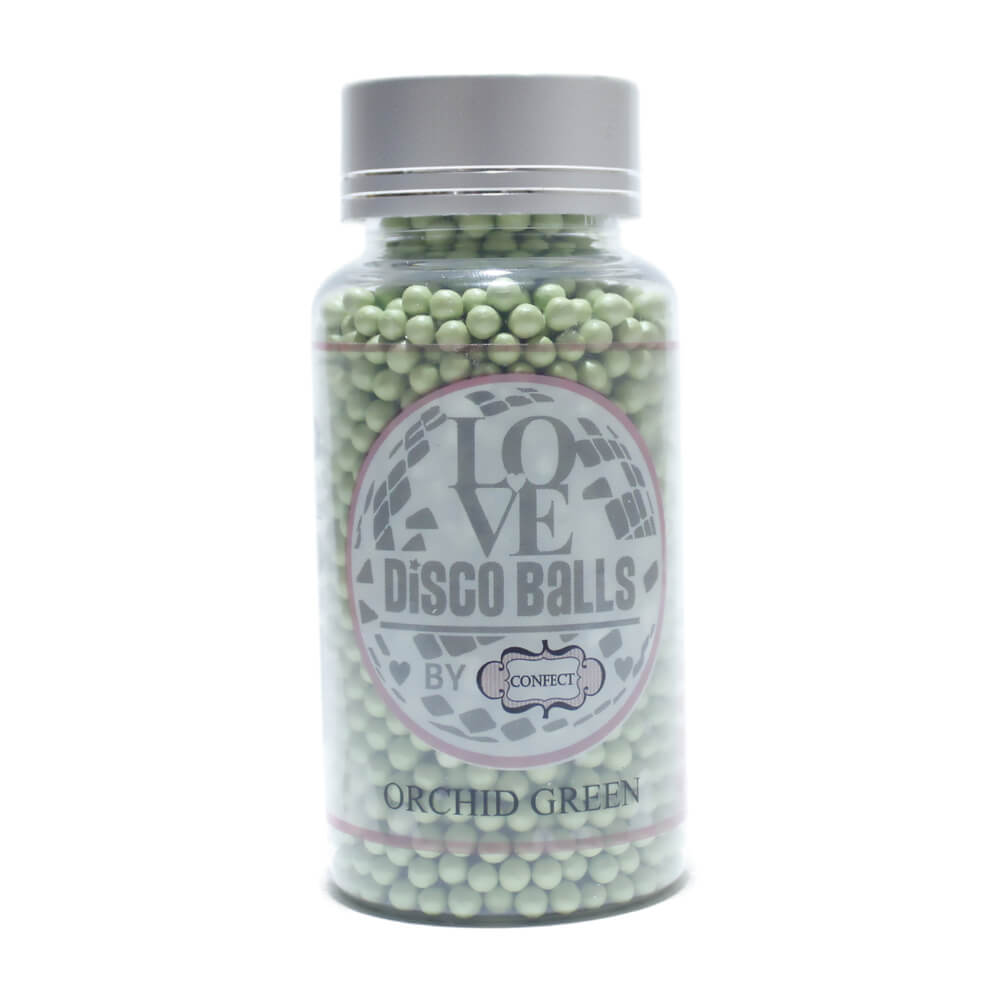 Confect Orchid Green Disco Balls Sprinkles 6 MM 1 Kg