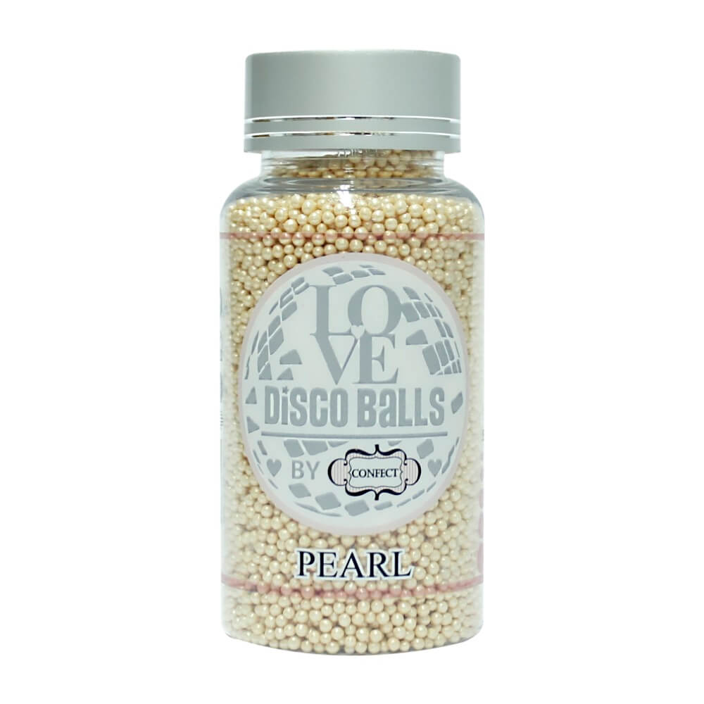 Pearl Disco Balls Sprinkles 2 MM 120 Gms