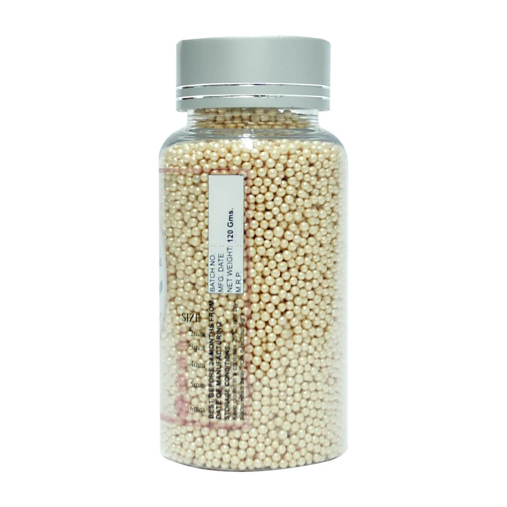 Pearl Disco Balls Sprinkles 2 MM 120 Gms