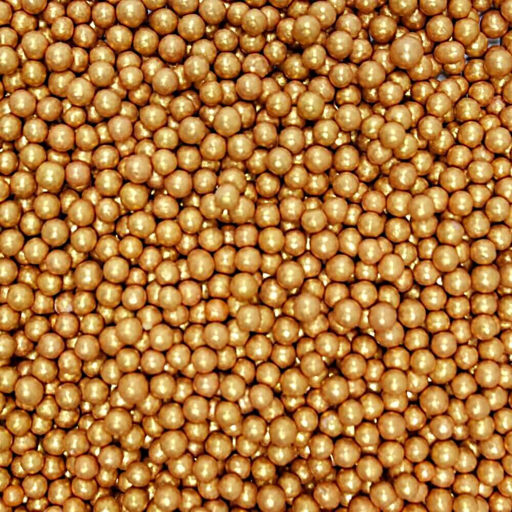 Rose Gold Disco Balls Sprinkles 3 MM 120 Gms