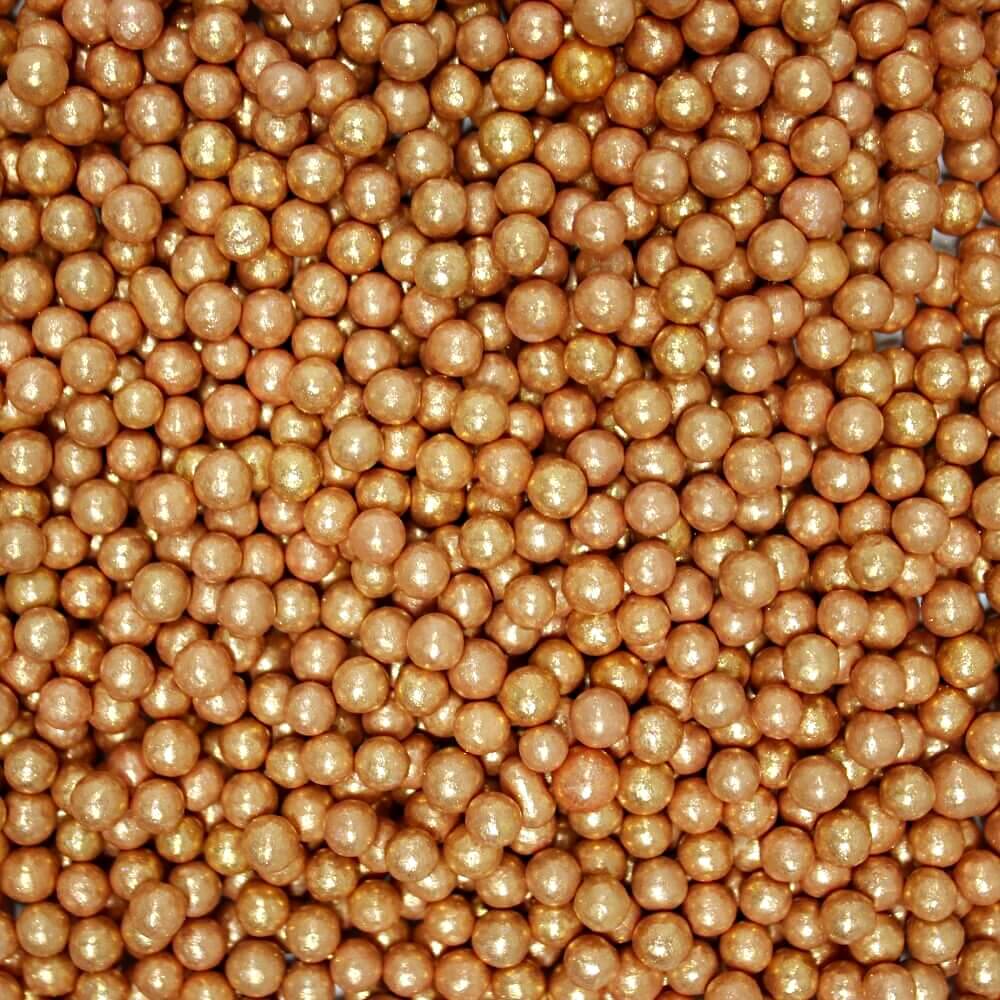 Rose Gold Disco Balls Sprinkles 4 MM 120 Gms