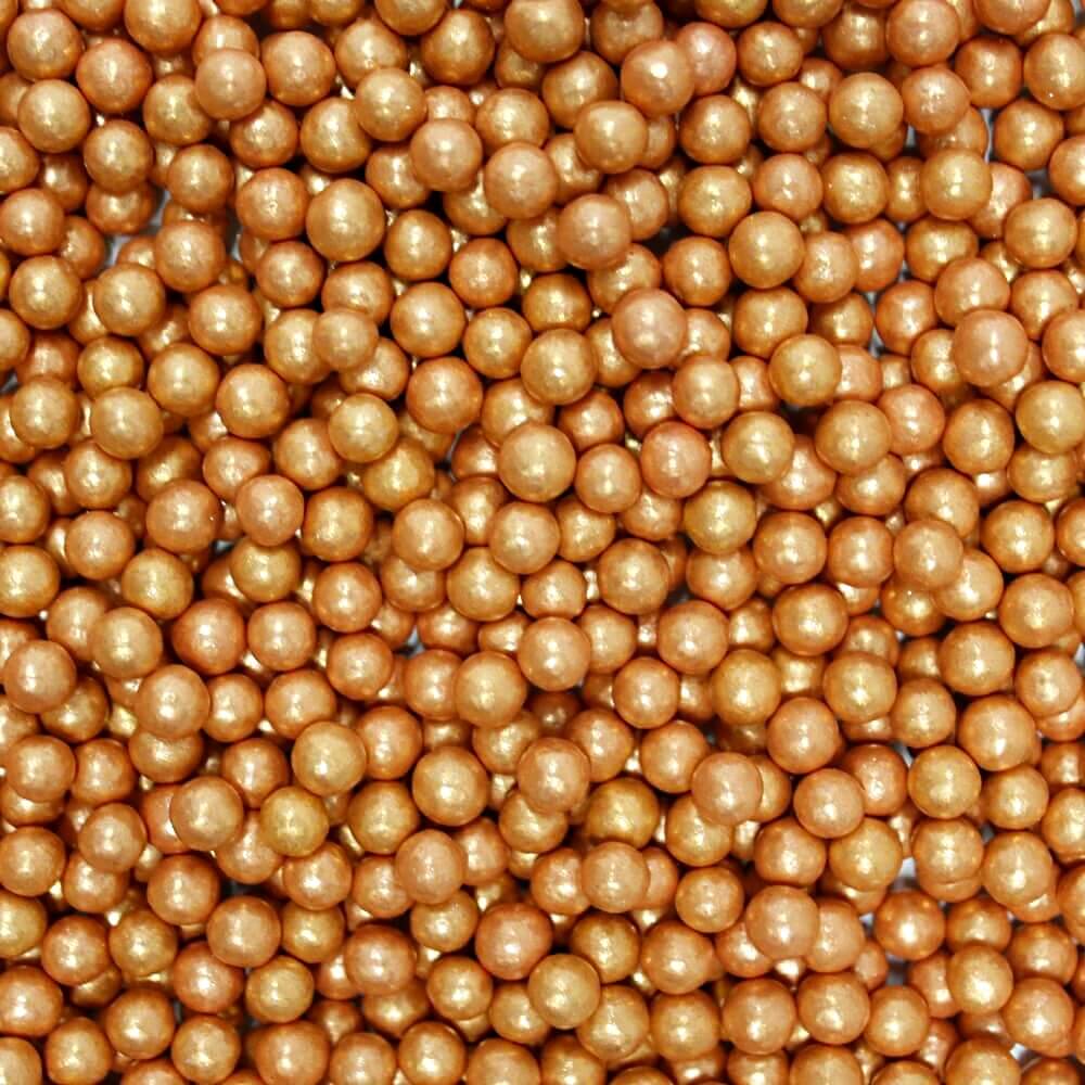 Rose Gold Disco Balls Sprinkles 5 MM 120 Gms