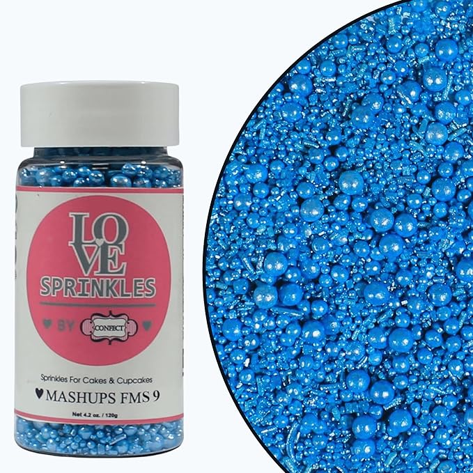 Bright Blue | Sprinkles Bottle for Decoration Bottle 100 g
