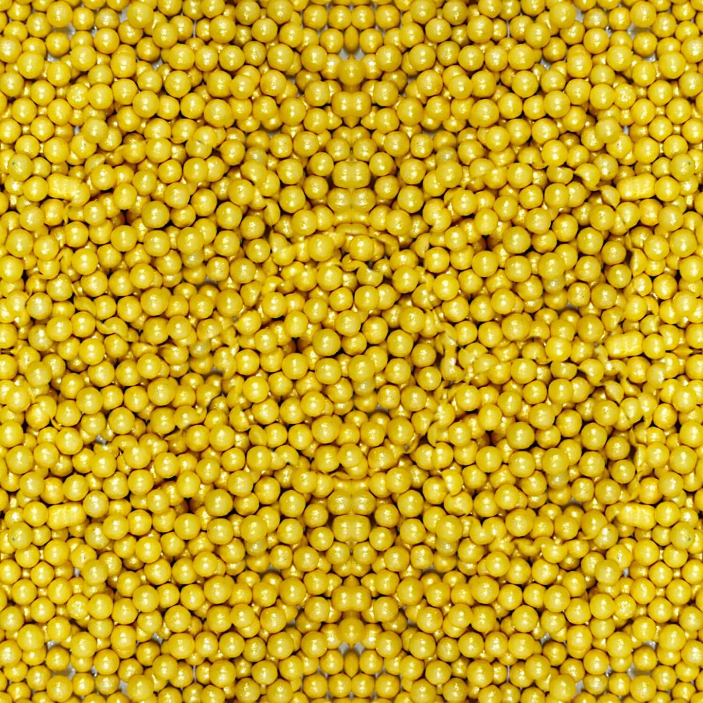 Confect Yellow Disco Balls Sprinkles 5 MM 120 Gms