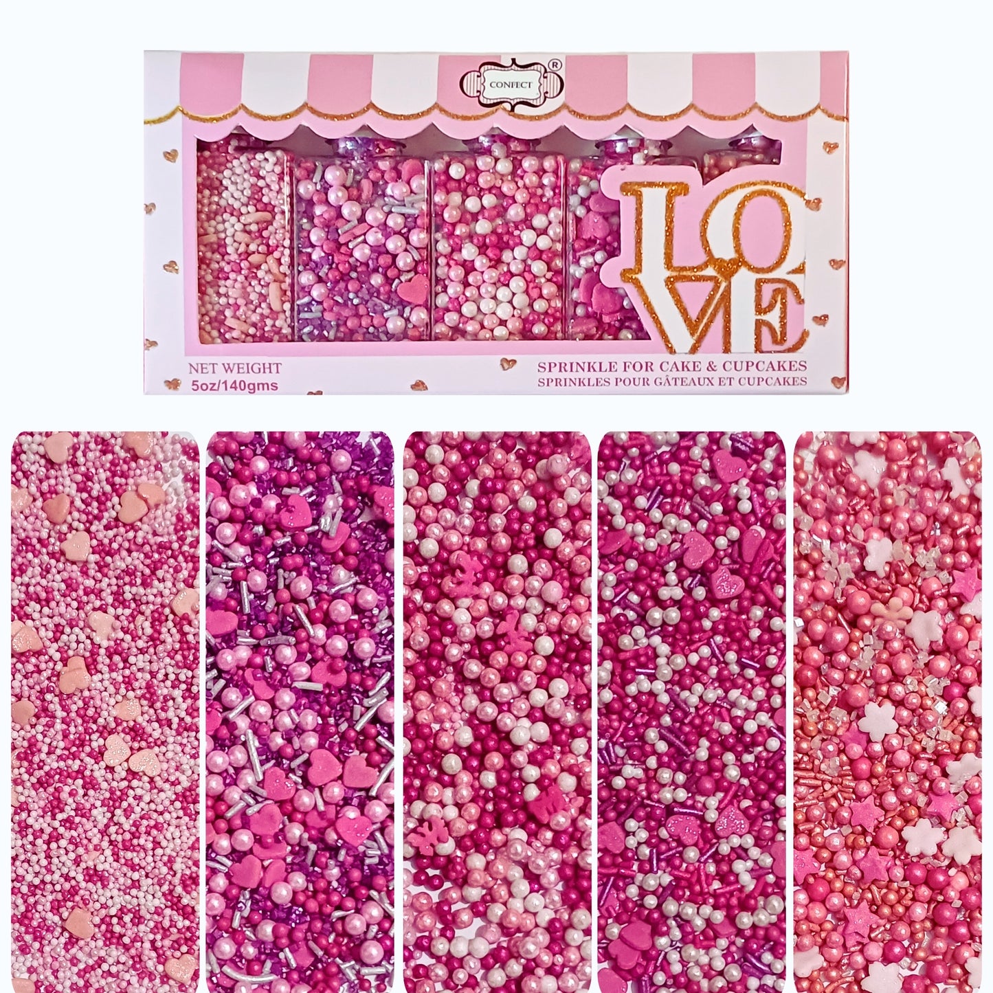Valentine Sprinkles VS Multipack 12 - 100 gms