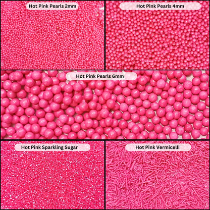 Sprinkles for Cakes & Cupcakes Decoration | USP-7(Hot Pink)