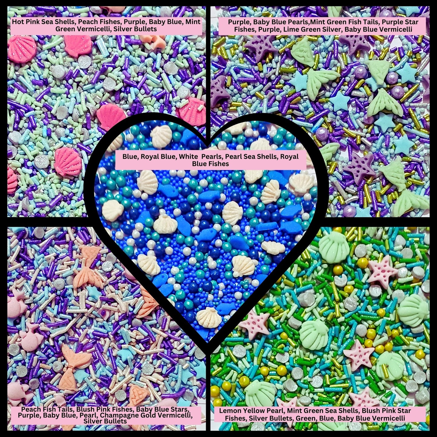 Under the Sea Sprinkles for Decorations 10 | 140 Gm