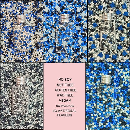Confect Best Dad Ever Sprinkles | Black, Blue & White Sprinkles Mix, (FD-02) - 100Gms