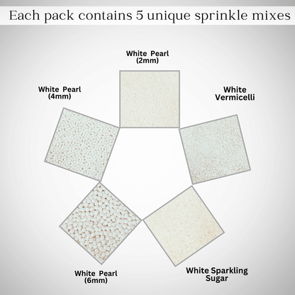 Sprinkles for Cakes & Cupcakes Decoration | USP-15(White)