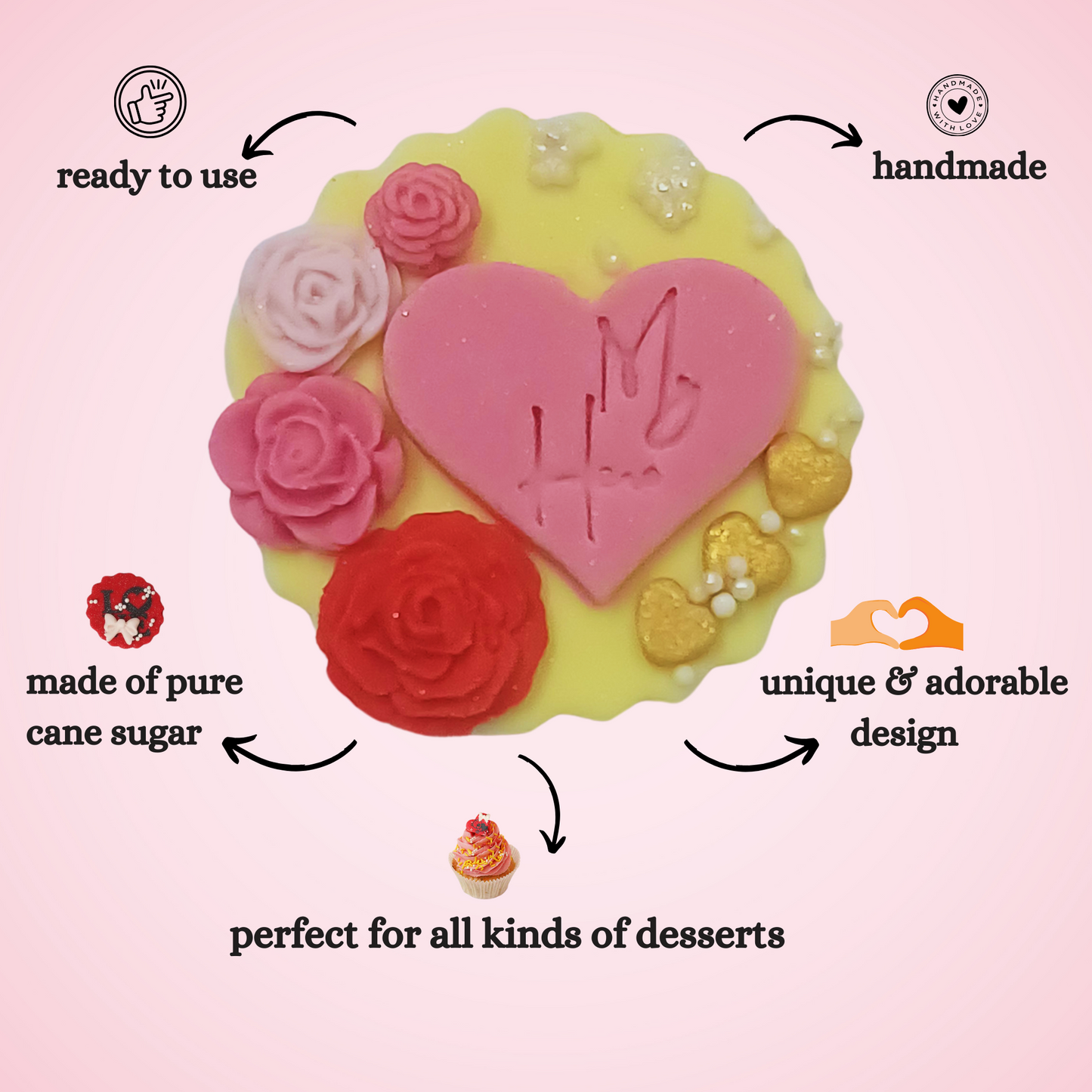 Confect Celebration Toppers for Cakes & Cupcakes | Cake Decorations Supplies - 100Gms (Mday-Topper-02)