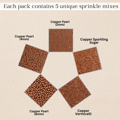 Sprinkles for Cakes & Cupcakes Decoration | USP-21(Bronze)
