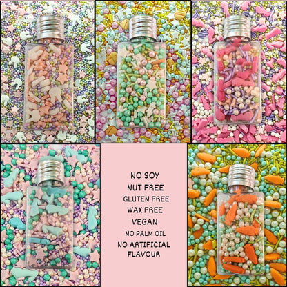 Confect Spring Sprinkles Edible | Vermecelli, Pearls & Stars Sprinkles Pack of 5 (EAST 4) - 100Gms