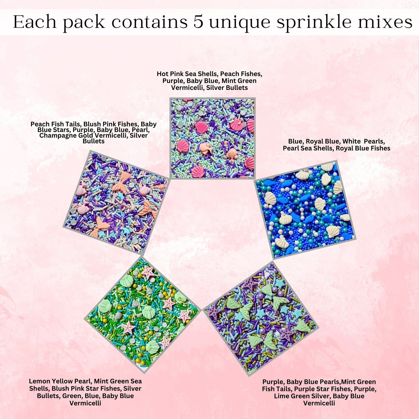 Under the Sea Sprinkles for Decorations 10 | 140 Gm