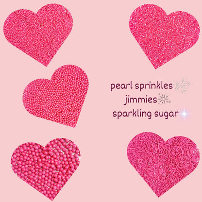 Sprinkles for Cakes & Cupcakes Decoration | USP-7(Hot Pink)