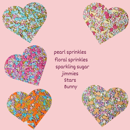 Confect Easter Sprinkles Edible |  Edible Sprinkles Mix for Baking & Cake Pack of 5 (EAST 11) - 100Gms