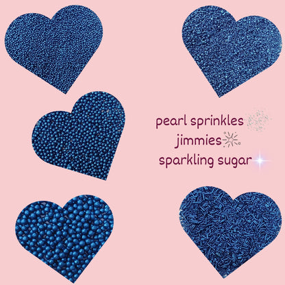 Sprinkles for Cakes & Cupcakes Decoration | USP-10(Navy Blue)